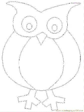 Animals Lab Printable Owl Coloring Page 508 X 587 49 Kb Png 