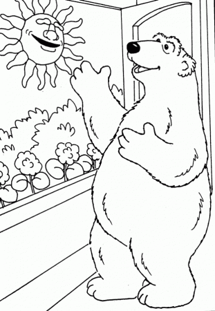 Printable Coloring Pages of of bear in the big blue house 