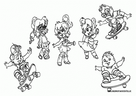 Books Coloring Pages Alvin And The Chipmunks 130605 Alvin And The 