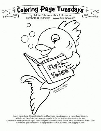 dulemba: Coloring Page Tuesday - Fish Tales