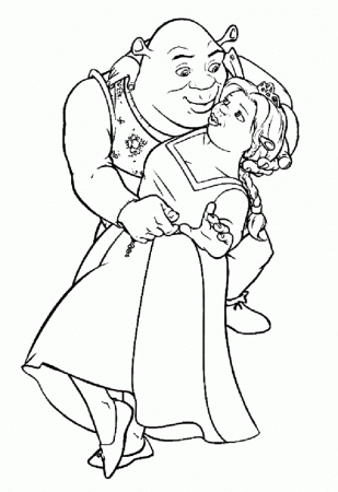 coloring pages shrek and fiona | Coloring Pages