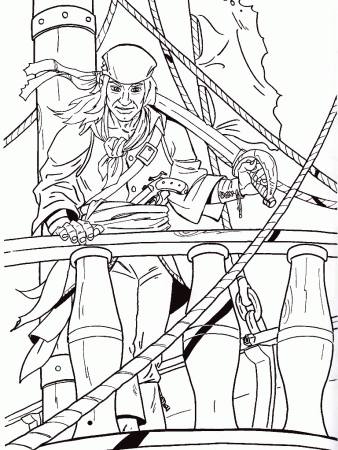 Free Pirate Coloring Pages Children