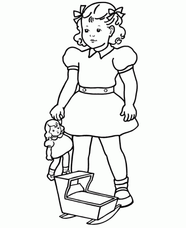 Baby Girl Coloring Pages 101 | Free Printable Coloring Pages