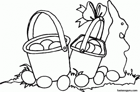 Easter Basket Coloring Pages - Free Coloring Pages For KidsFree 