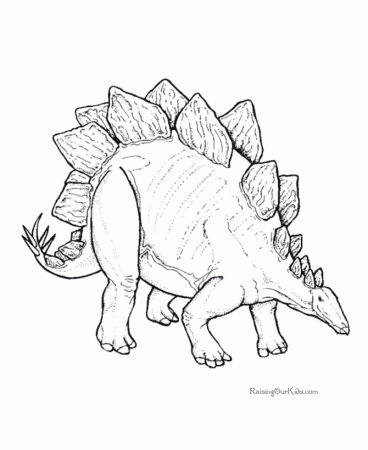 Dinosaur - Stegosaurus coloring sheets