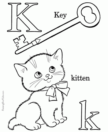 Hd Collection Alphabet Letter K Coloring Pages | GraffitiNewest.Com