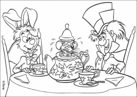 Disney Alice in Wonderland coloring pages1 | Disney Coloring Pages