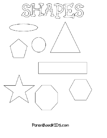 Printable Shapes Coloring Pages - Bresaniel™ Consulting Ltd 