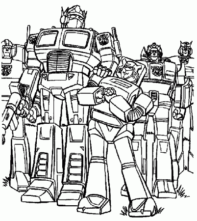 transformers coloring pages alien robots page to print