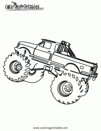 Monster Trucks Coloring Pages Monster Truck Printable Coloring 