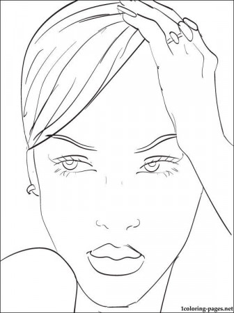 Rihanna printable page to color | Coloring pages