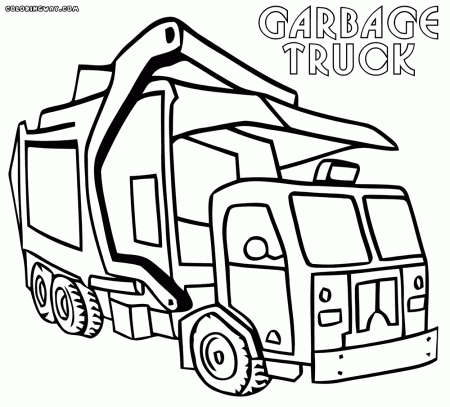 12 Free Pictures for: Garbage Truck Coloring Page. Temoon.us