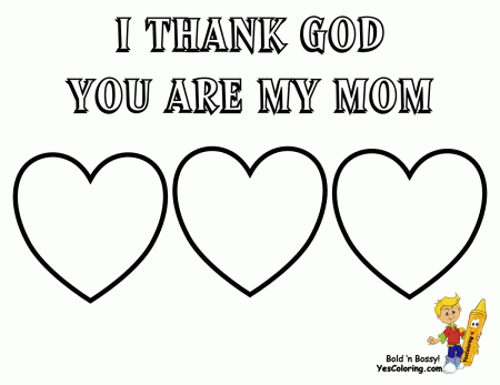Coloring Pages That Say I Love You Mom - High Quality Coloring Pages