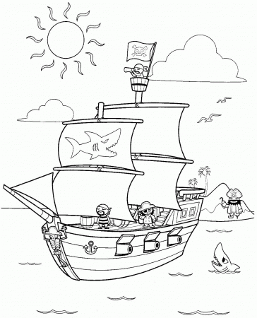 Pirate S - Coloring Pages for Kids and for Adults