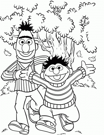 Sesame Street Coloring Pages and Book | UniqueColoringPages