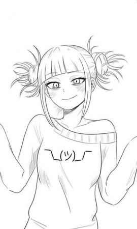 Printable My Hero Academia Coloring Pages Toga
