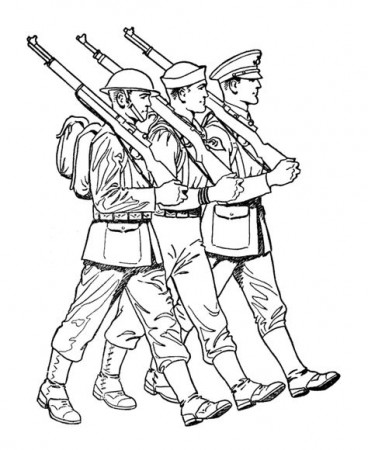 Armed Forces Day Coloring Pages |WW1 US Marine, Sailor, & Soldier | Coloring  Pages - Armed Forces | Pinterest | Armed forces, Sailor and Marines