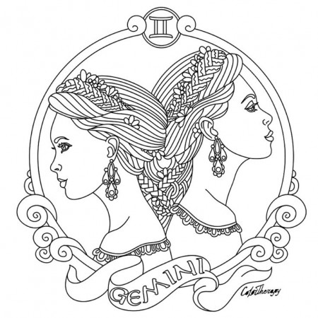 Gemini coloring pages