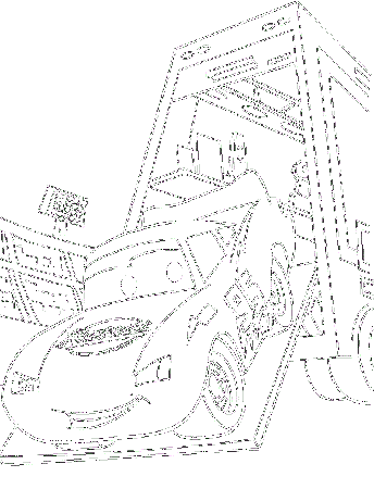 lightning mcqueen coloring pages out of mack Coloring4free -  Coloring4Free.com