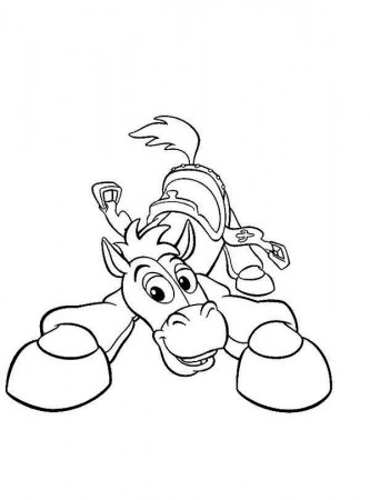 Meet Bullseye The Horse Doll In Toy Story Coloring Page - Download & Print  Online Coloring Pages for Free | Color Nimbus