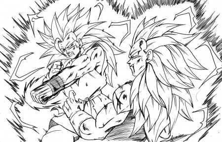 Dragon Ball Z Coloring Pages Goku Vegeta (Page 1) - Line.17QQ.com