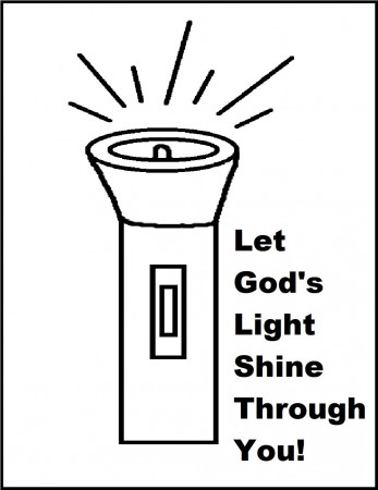 Let Your Light Shine Coloring Page | Preschool bible lessons, Let your light  shine, Childrens church lessons