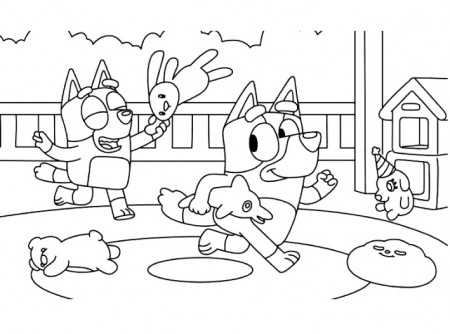 Drawing 17 from Bluey coloring page