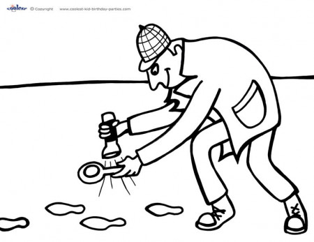 Printable Spy Detective Coloring Page 5 - Coolest Free Printables