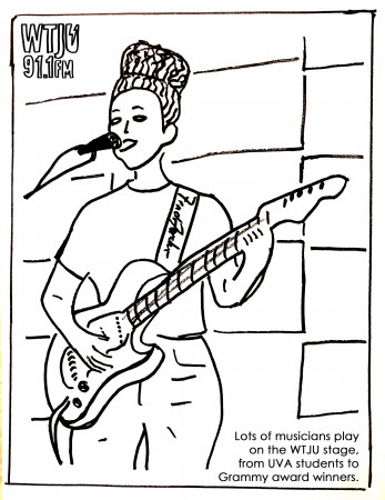 Color your radio! WTJU coloring pages for quarantined kids of all ...
