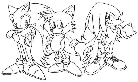 Free Sonic The Hedgehog Coloring Pages Tails, Download Free Clip ...