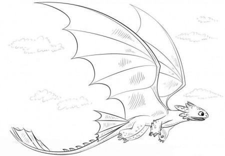 Toothless And Light Fury Coloring Page - Free Printable ...