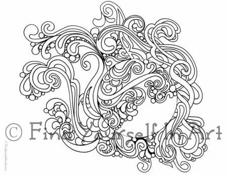 Four Image Collection Adult Coloring Pages Celestial | Etsy