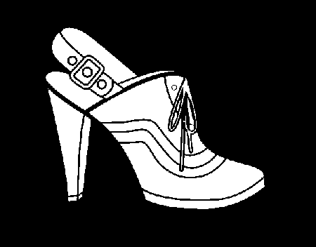 Heel with unopened bead coloring page - Coloringcrew.com