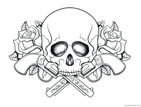 Printable Skull Coloring Pages PDF Ideas - Coloringfolder.com | Skull coloring  pages, Heart coloring pages, Coloring pages