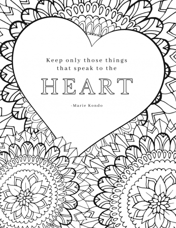 Free Printable Adult Coloring Pages with 11 Inspirational Quotes