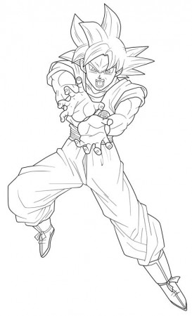 Goku God Coloring Pages - Learny Kids