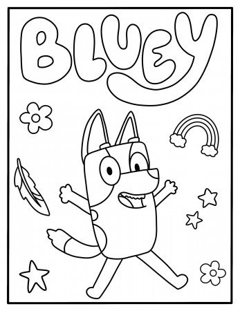 Bluey Coloring Page | Etsy Canada