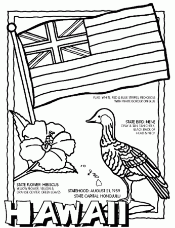 Hawaii State Tree Coloring Page - High Quality Coloring Pages