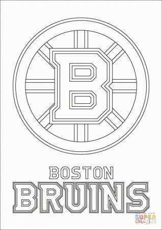 Boston Bruins Logo coloring page | Free Printable Coloring Pages