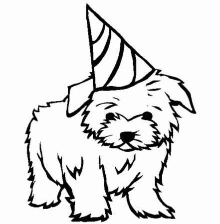 Cute Puppy Coloring - Coloring Pages for Kids and for Adults