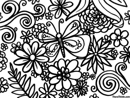 Spring coloring pages to download and print for free