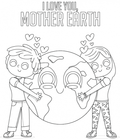 Mother Earth PDF Printable Coloring Page — Say Yes To Jess