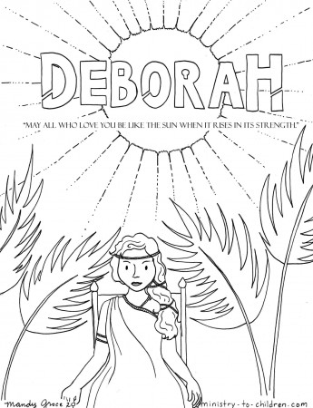 Deborah Coloring Page | Ministry-To-Children
