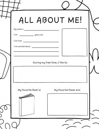 Free and printable All About Me worksheet templates | Canva