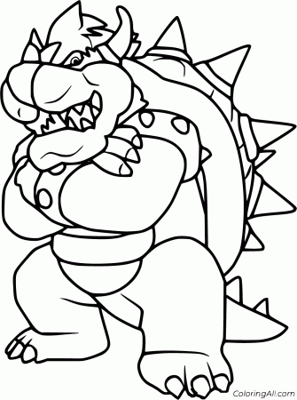 Bowser Coloring Pages - ColoringAll
