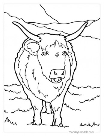 30 Cow Coloring Pages (Free PDF Printables)