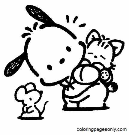 Pochacco Coloring Pages - Coloring Pages For Kids And Adults
