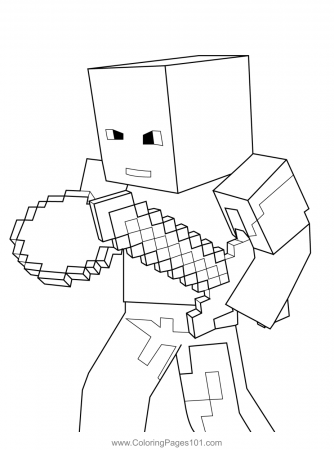 Enderman Minecraft Coloring Page for Kids - Free Minecraft Printable Coloring  Pages Online for Kids - ColoringPages101.com | Coloring Pages for Kids