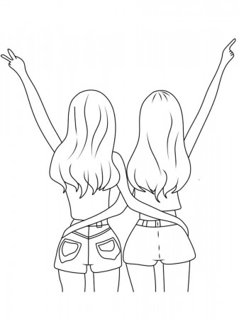 BFF coloring page