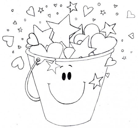 How Full Is Your Bucket Coloring Pages Sketch Coloring Page